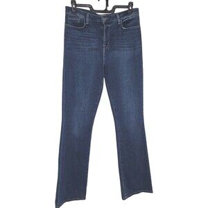 L’Agence Denim Jeans Women's Sz 31 Straight 33 in inseam Leg Blue Mid Wash